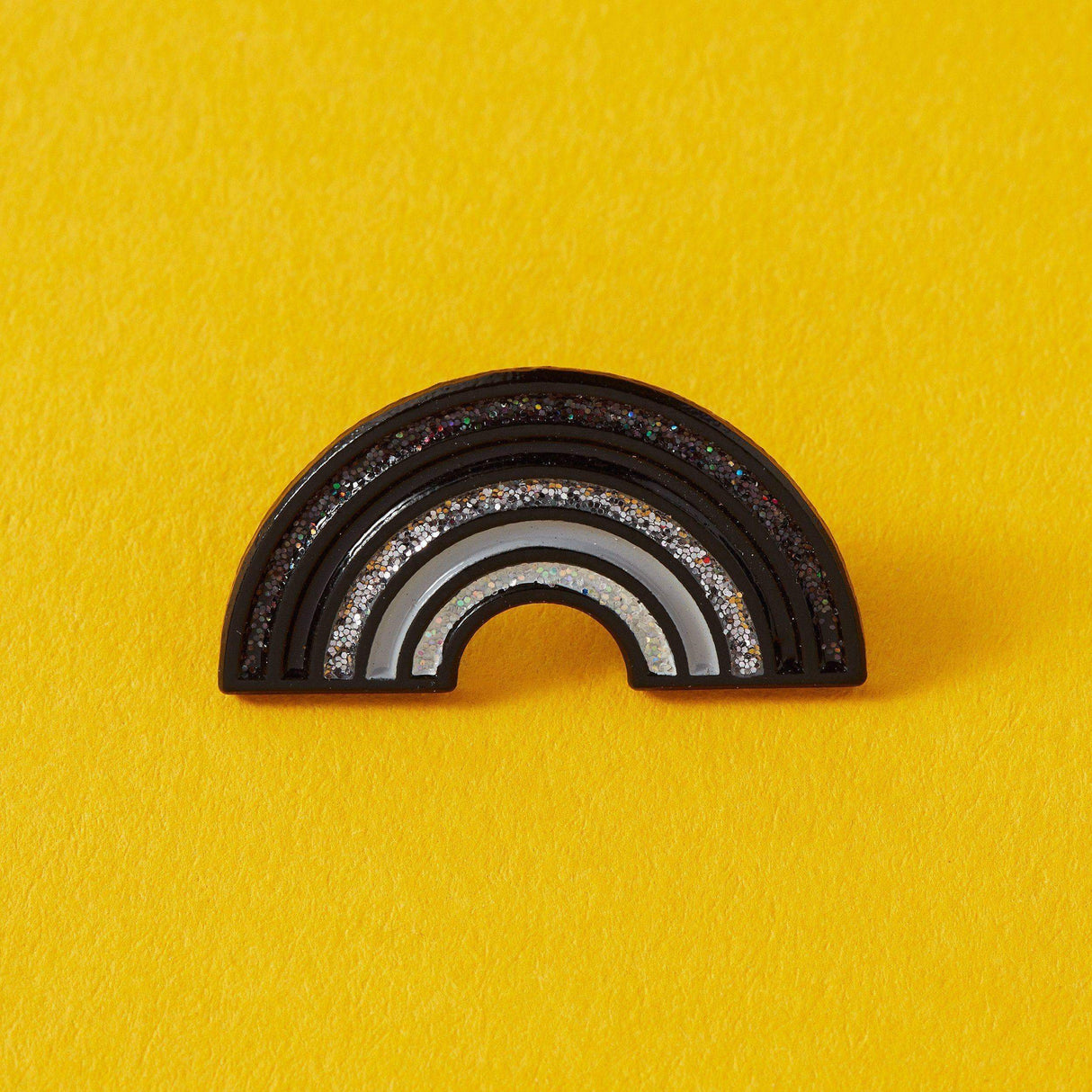 Black Rainbow Enamel Pin