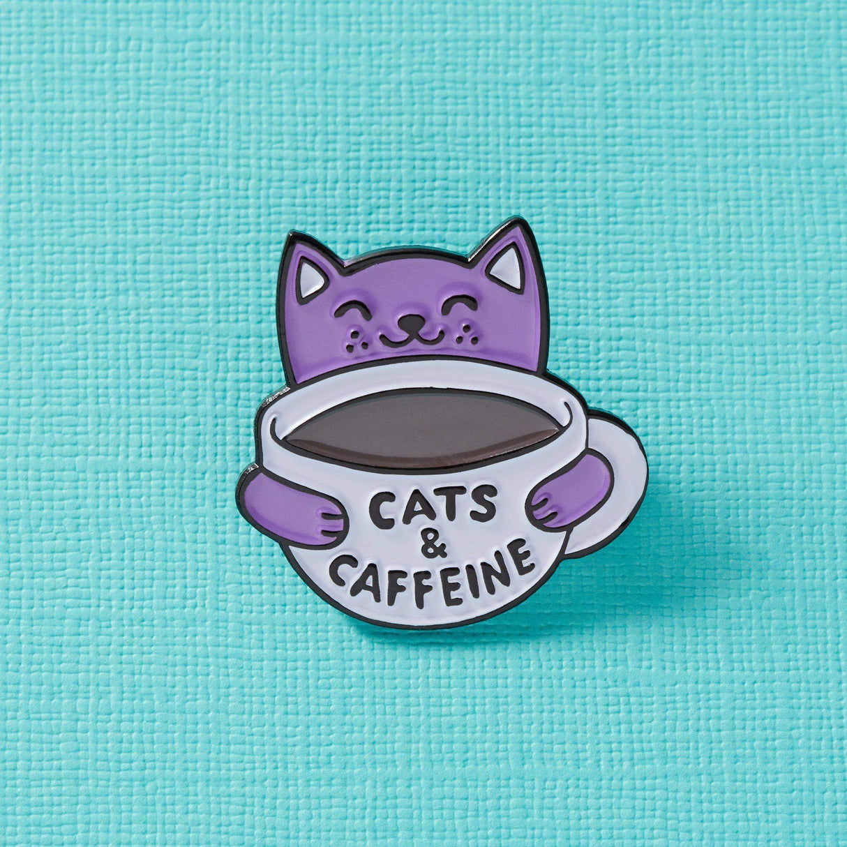 Cats & Caffeine Enamel Pin