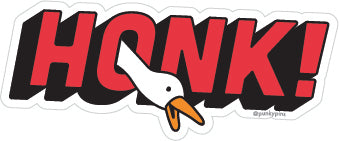 HONK! Goose Vinyl Sticker