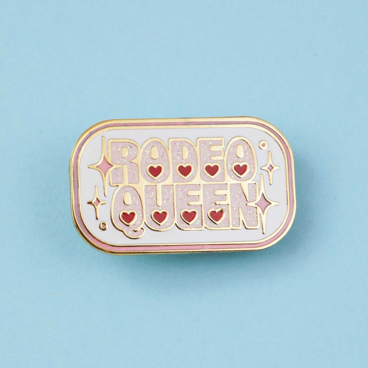 Rodeo Queen Glitter Enamel Pin