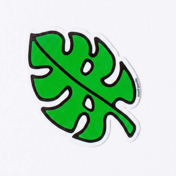 Monstera Leaf Die Cut Vinyl Sticker