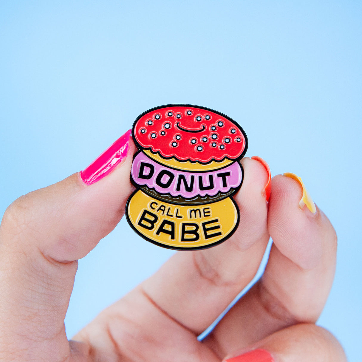 Donut Call Me Babe Enamel Pin