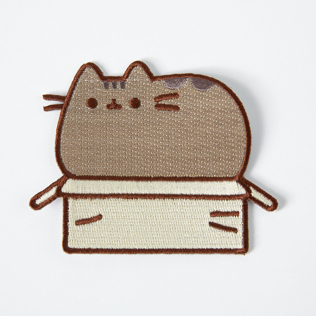 Pusheen Box Iron on Patch