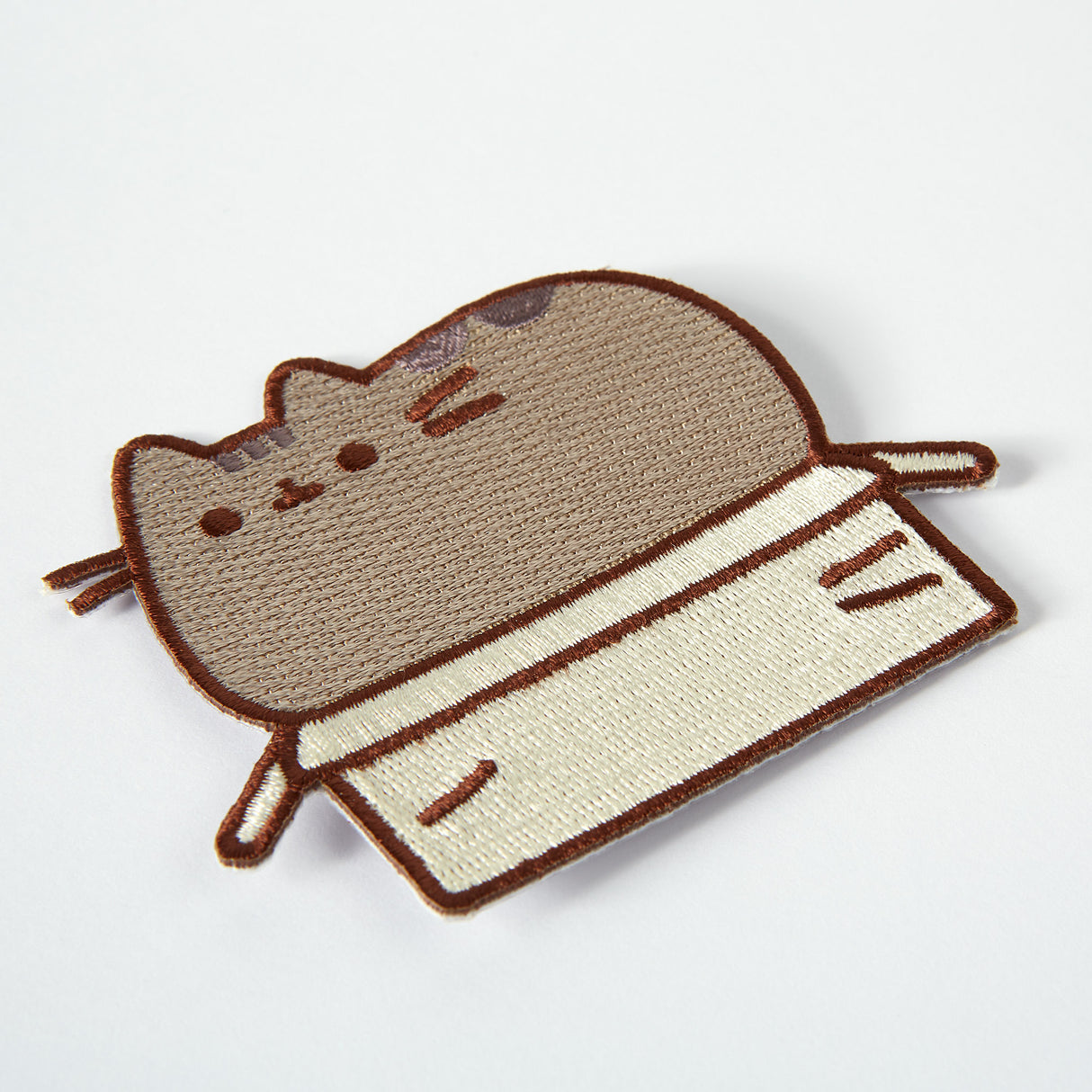 Pusheen Box Iron on Patch