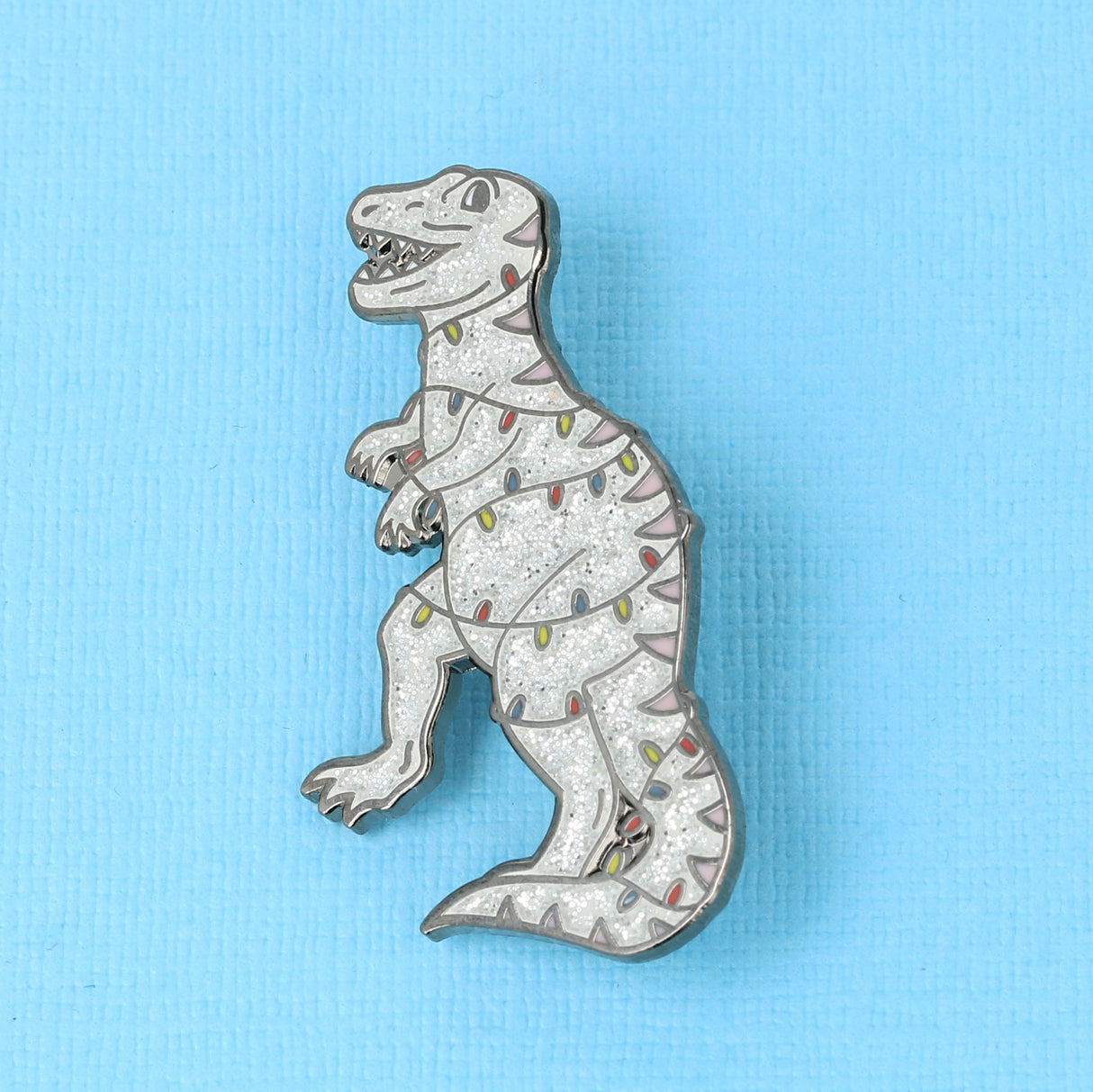 Christmas Dinosaur Enamel Pin