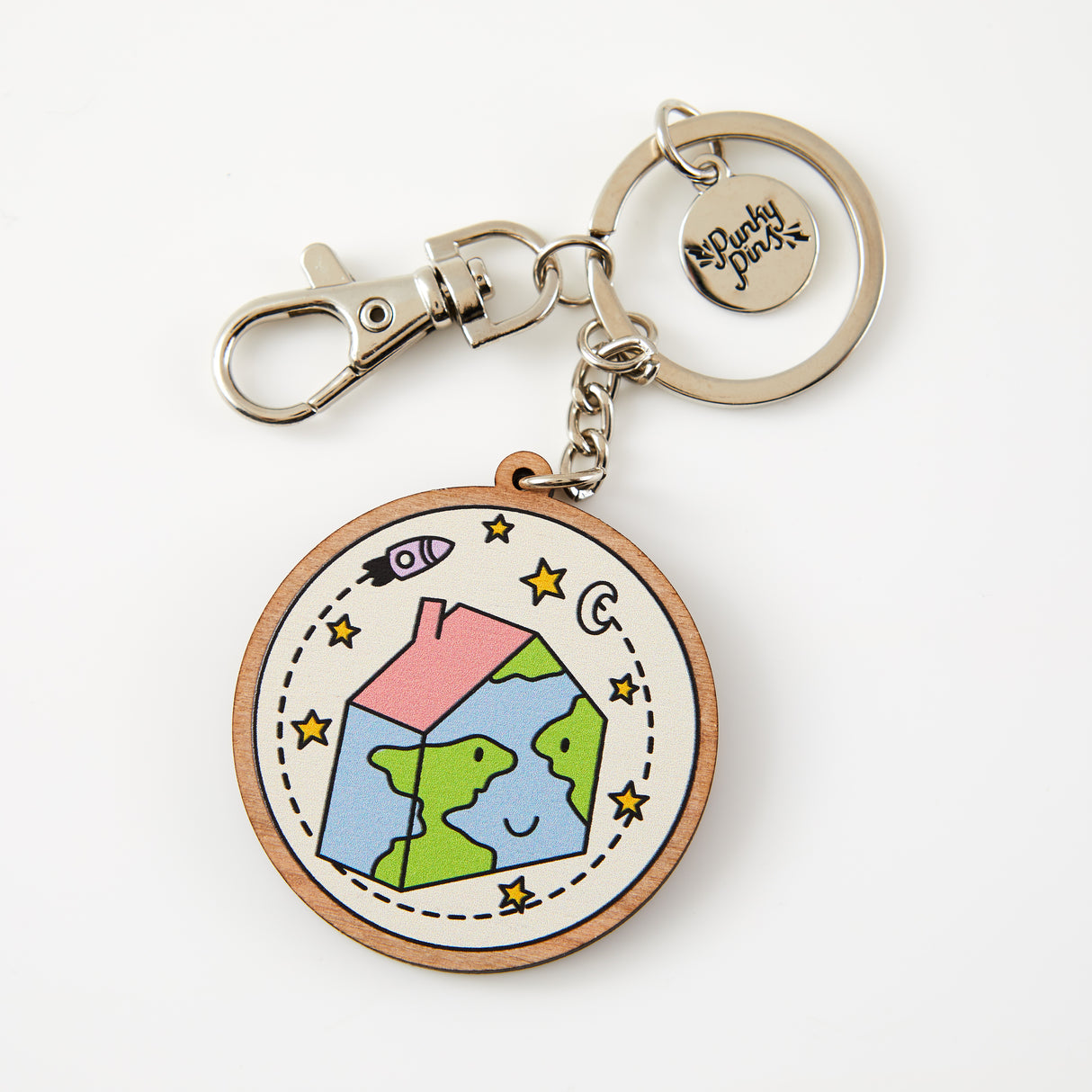 Our Home Wooden Eco Keyring