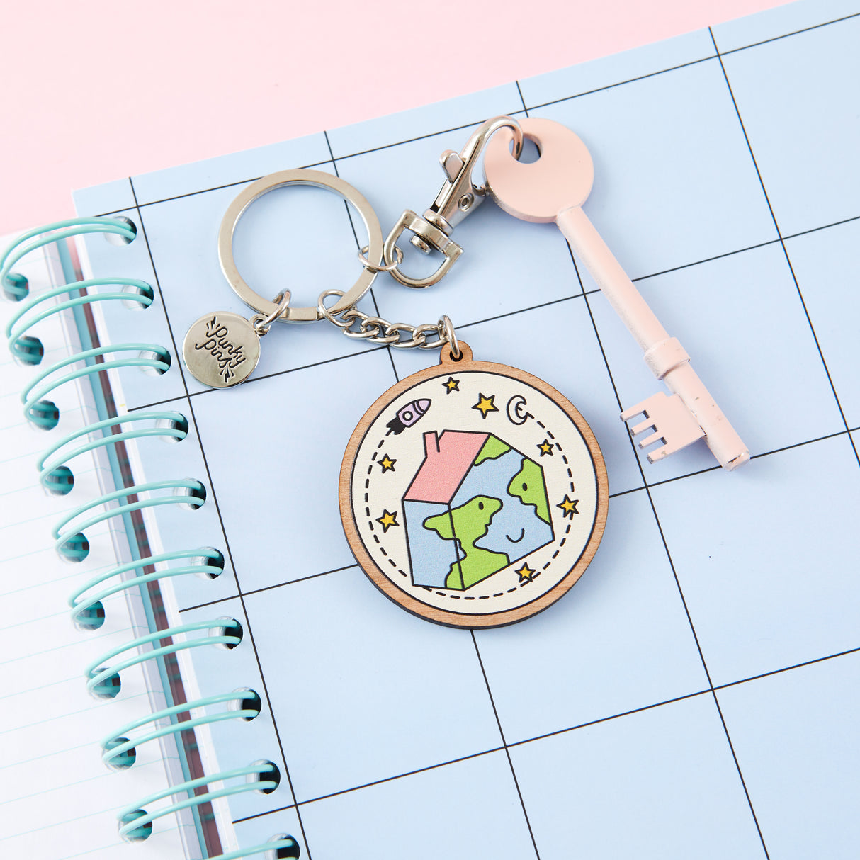 Our Home Wooden Eco Keyring