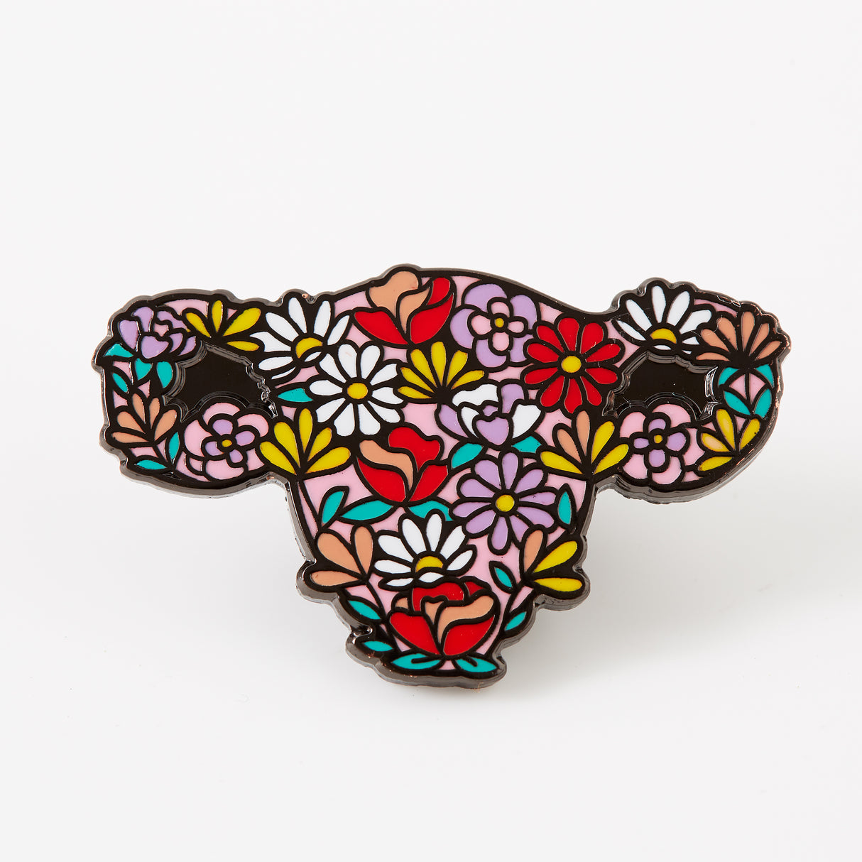 Floral Uterus Enamel Pin