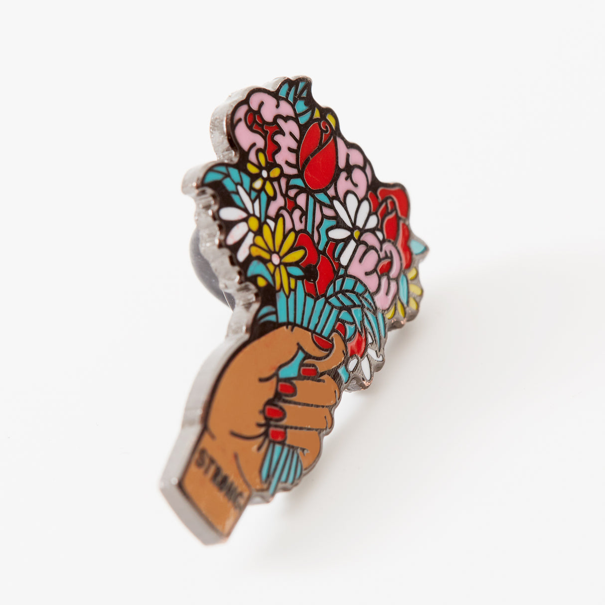 Raise Your Flowers Enamel Pin