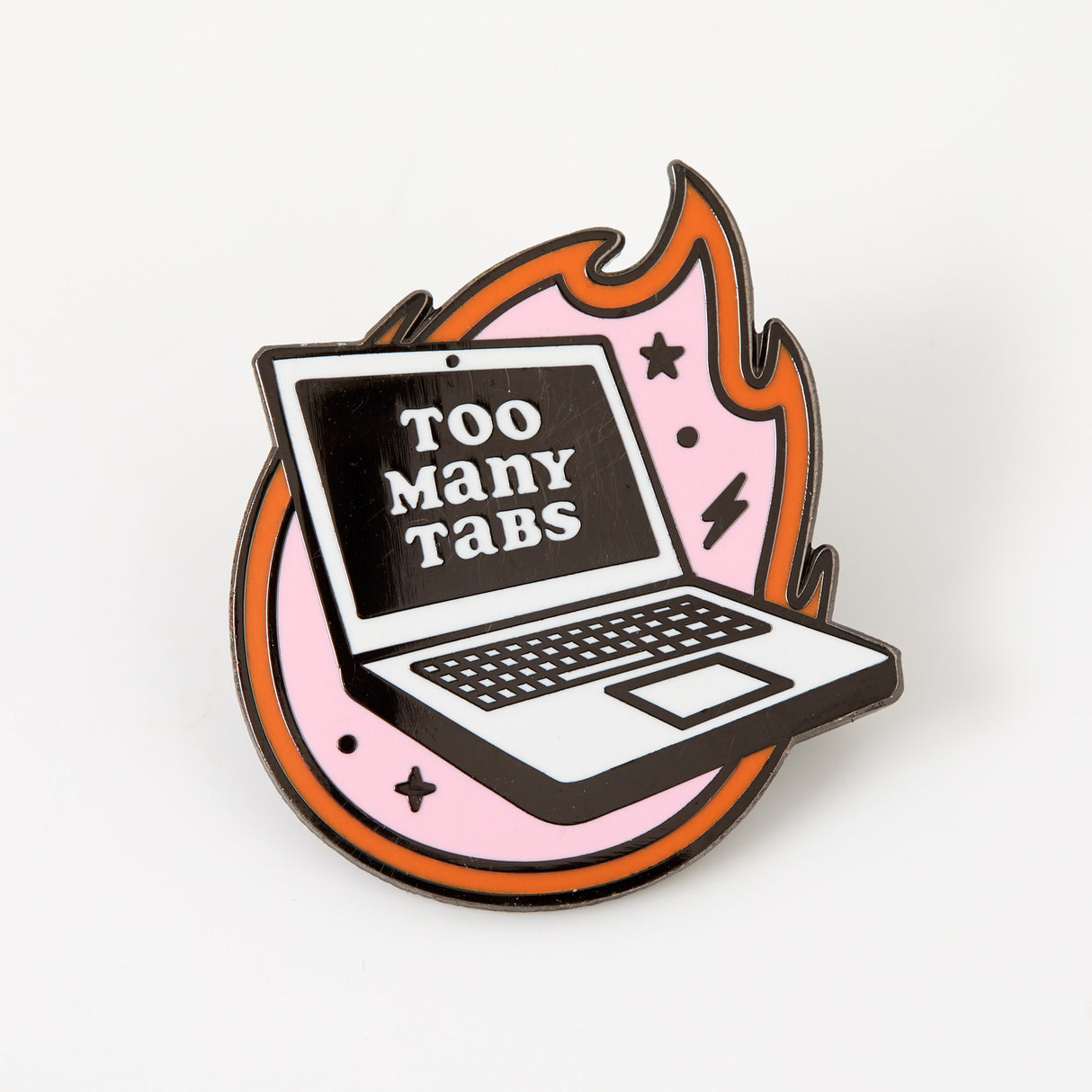 Too many Tabs Enamel Pin