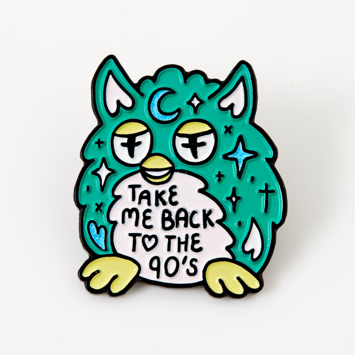 Evil Nostalgic Furby Enamel Pin