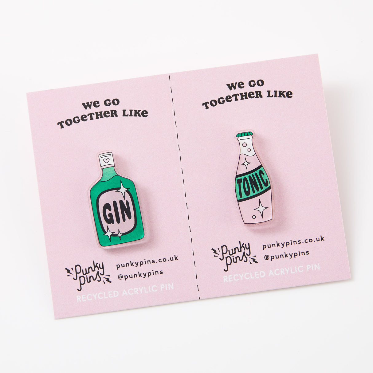 Gin &Tonic Acrylic Pin Pair