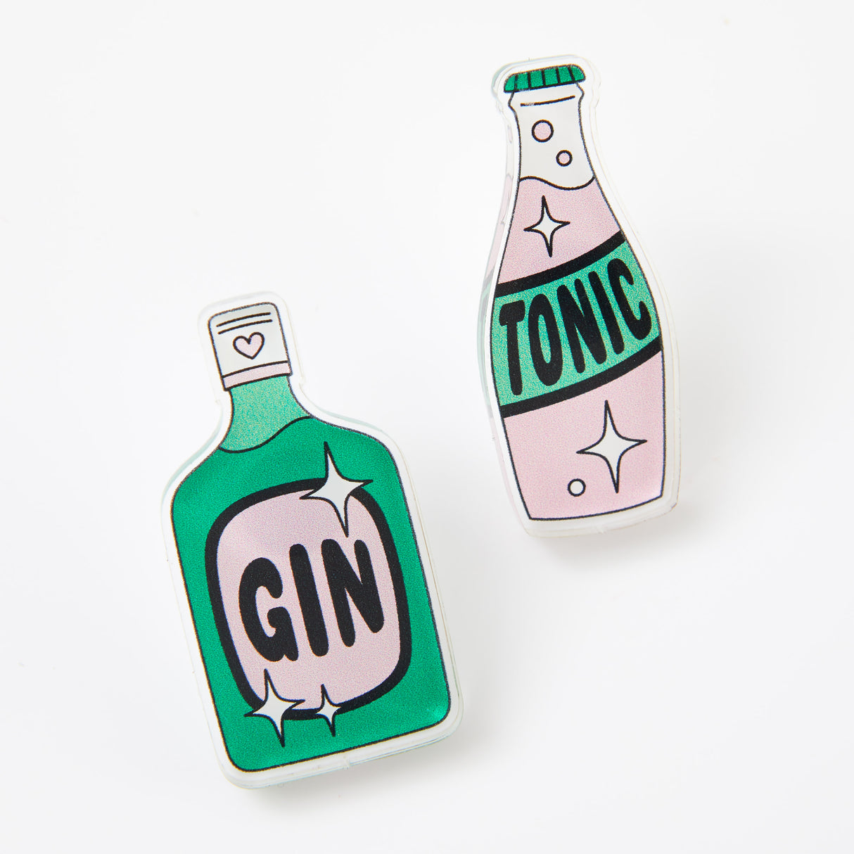 Gin &Tonic Acrylic Pin Pair