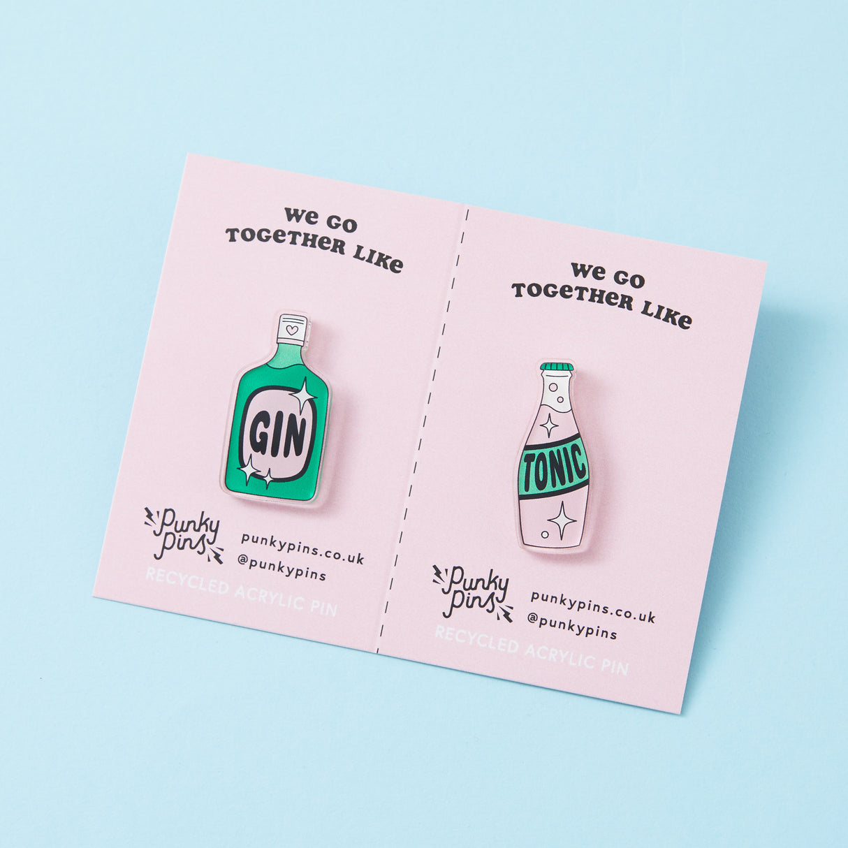 Gin &Tonic Acrylic Pin Pair