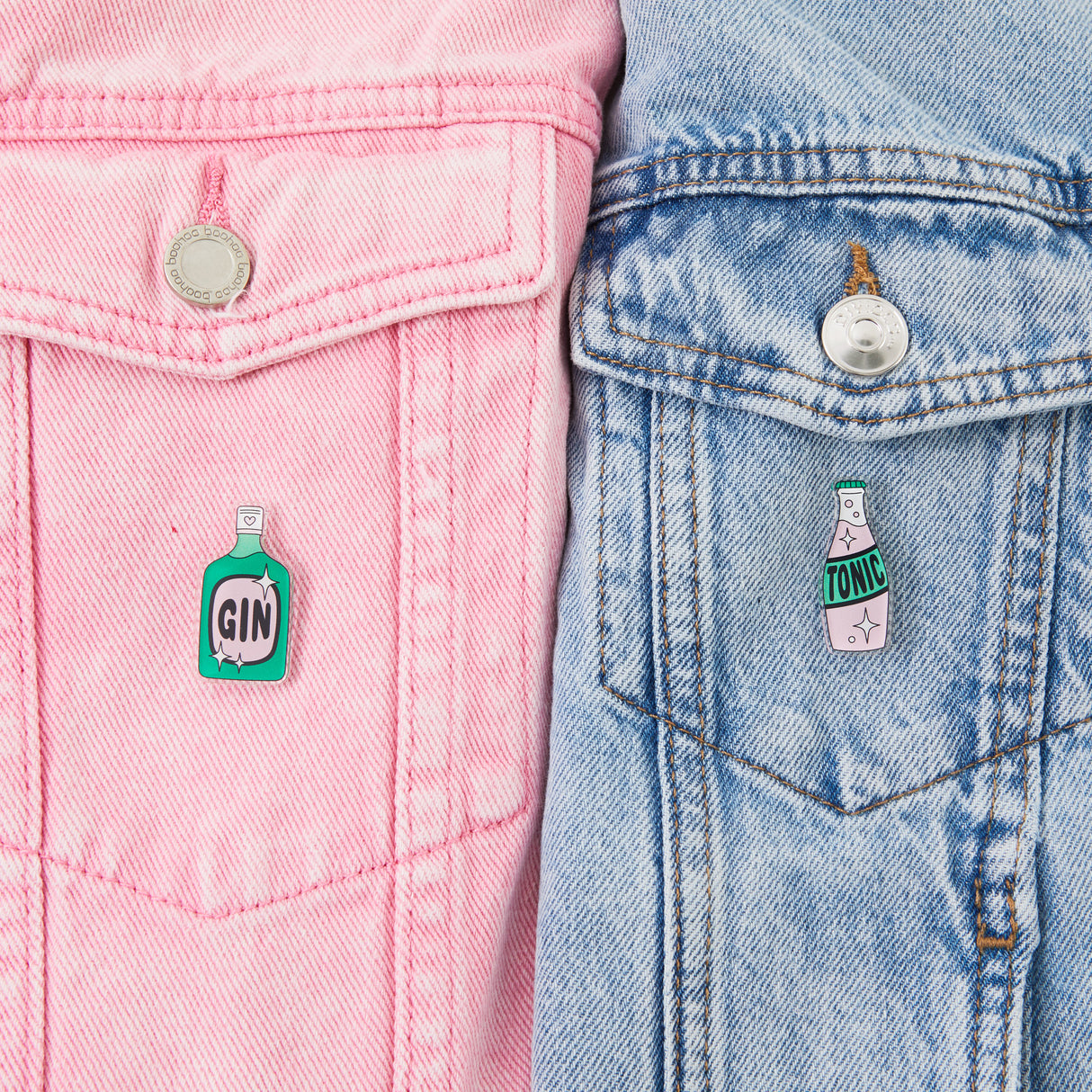Gin &Tonic Acrylic Pin Pair