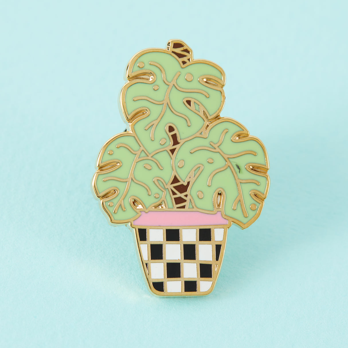 Monstera Moss Pole Enamel Pin