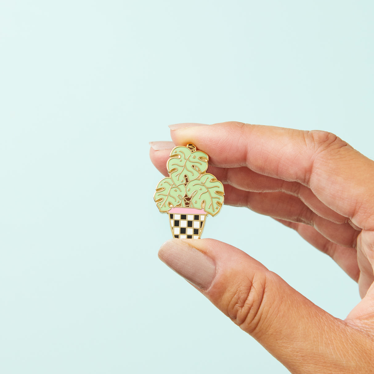 Monstera Moss Pole Enamel Pin