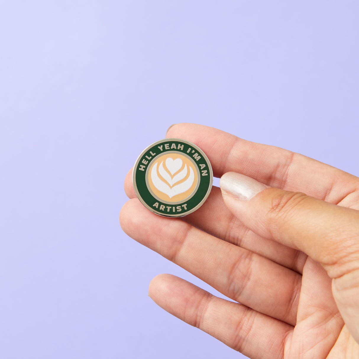 Coffee Artist Enamel Pin