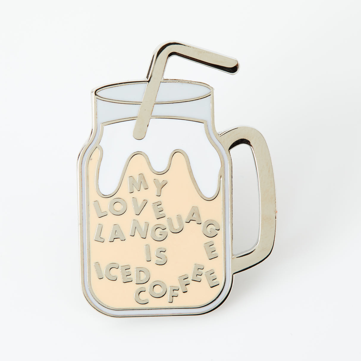 Iced Coffee Enamel Pin