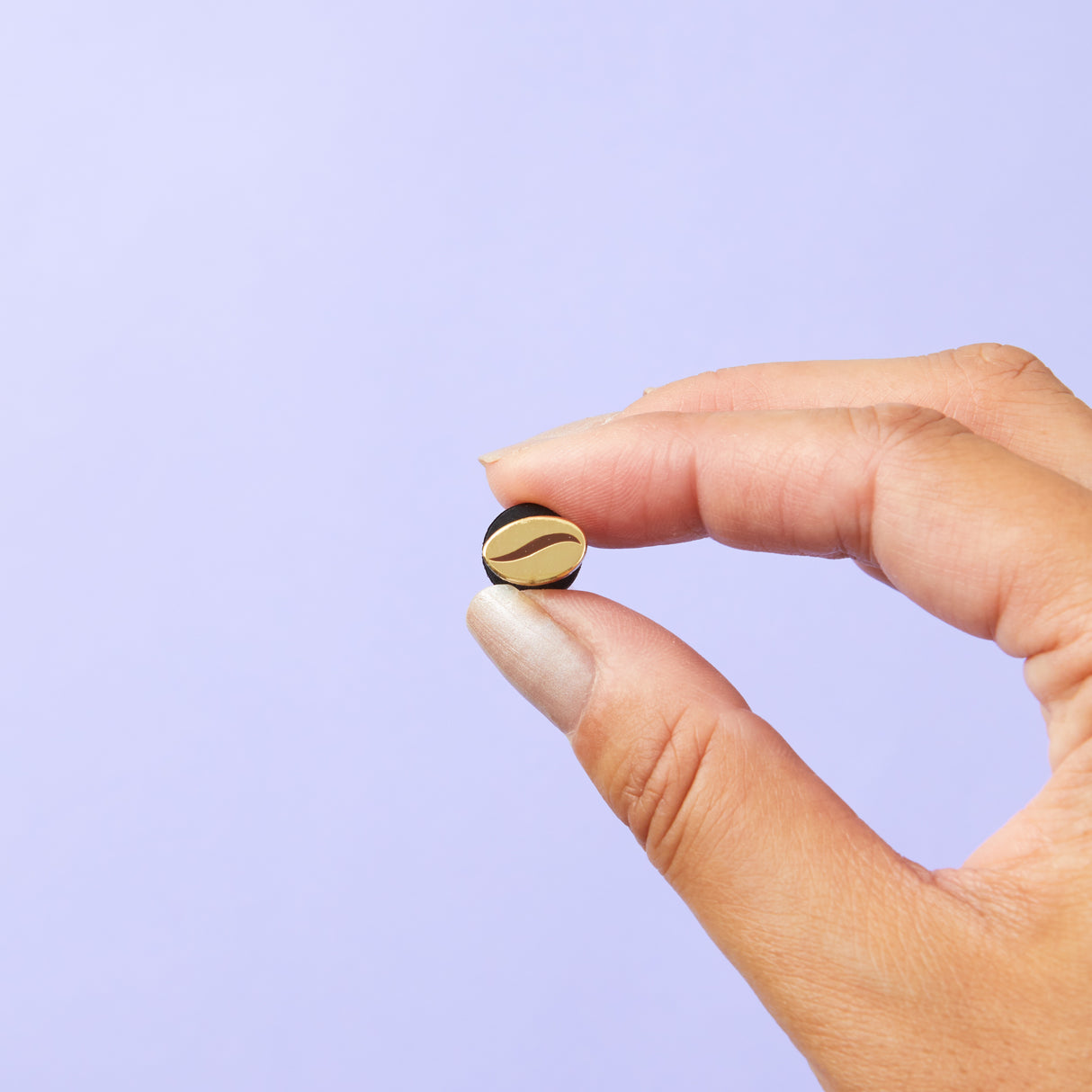 Coffee Bean Enamel Pin