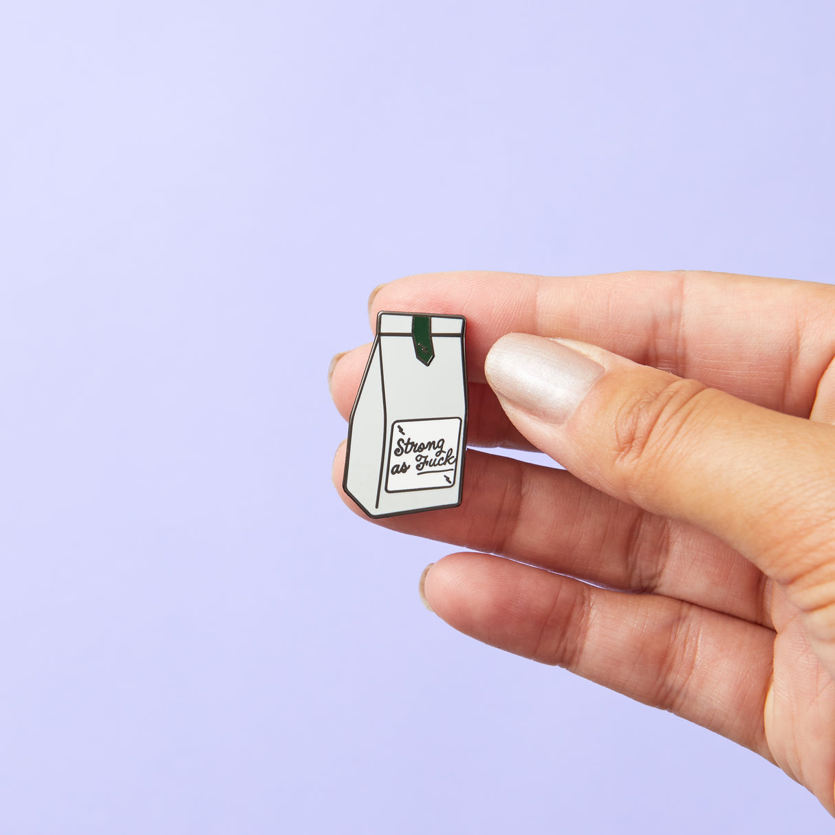 Strong AF Coffee Bag Enamel Pin