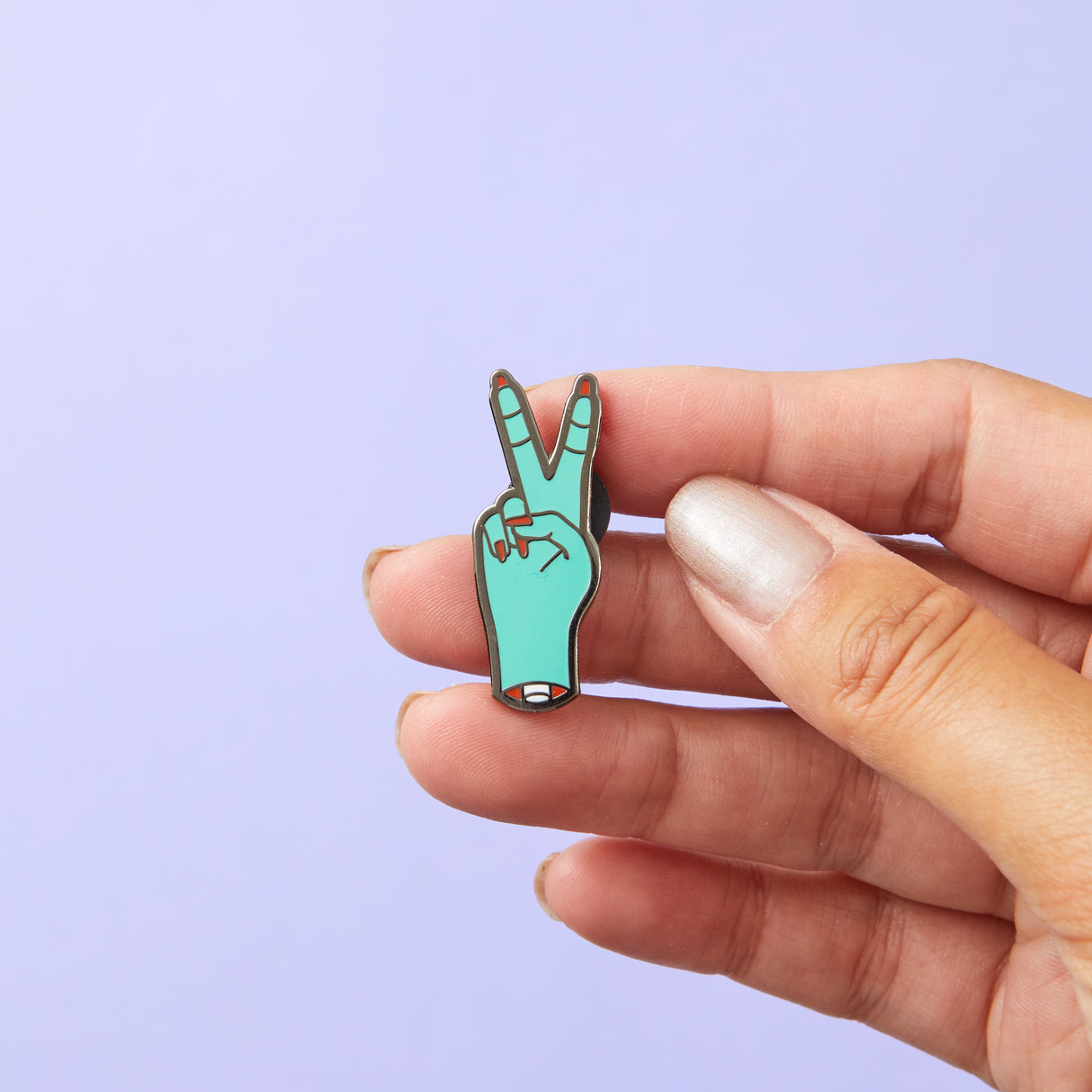 Zombie Peace Fingers Enamel Pin
