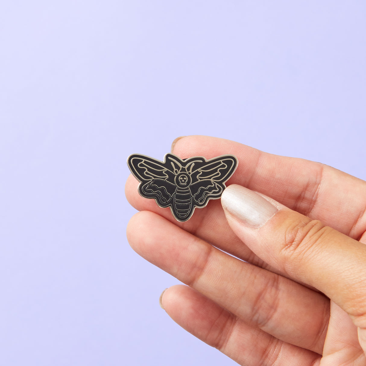 Death Head Moth Enamel Pin