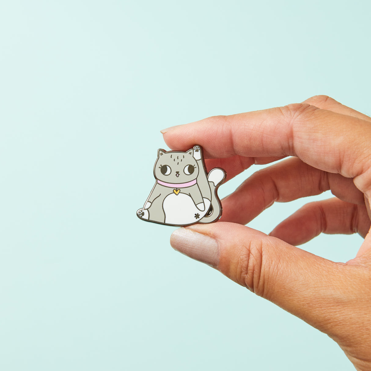 Limber Kitty Enamel Pin