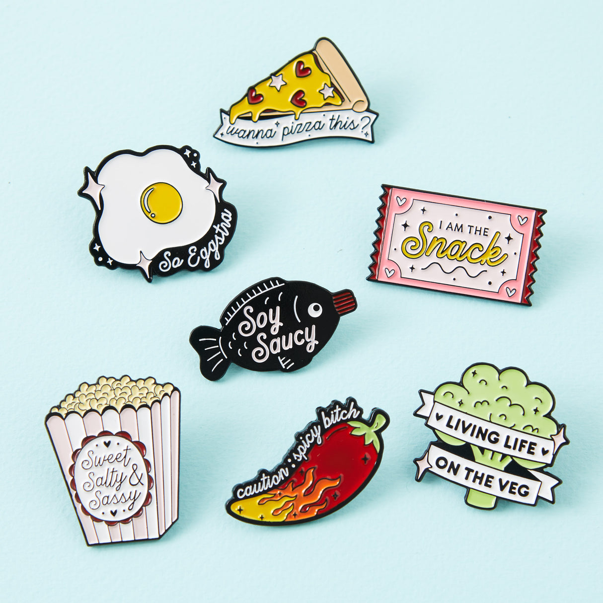 Living Life On The Veg Enamel Pin