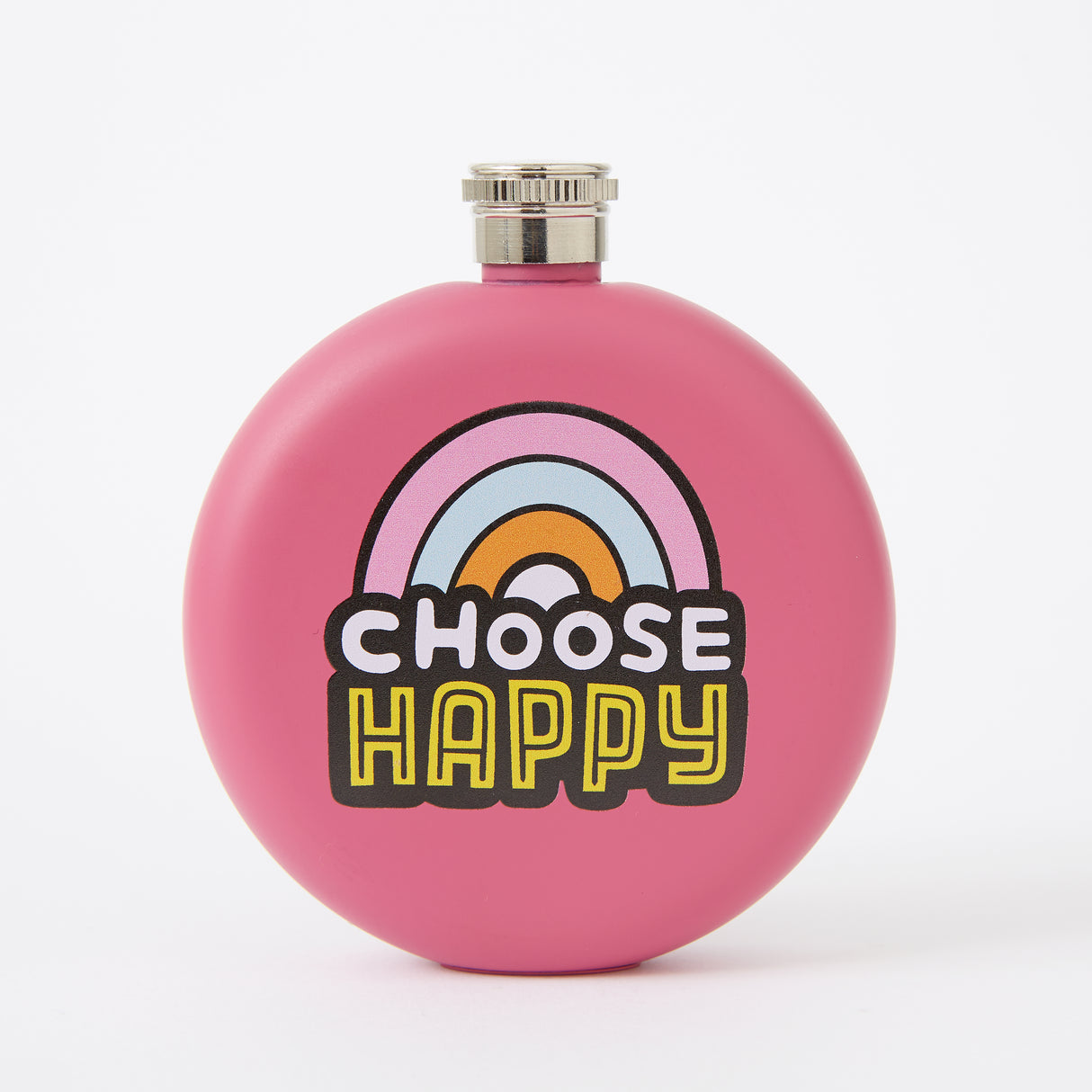 Choose Happy Hip Flask