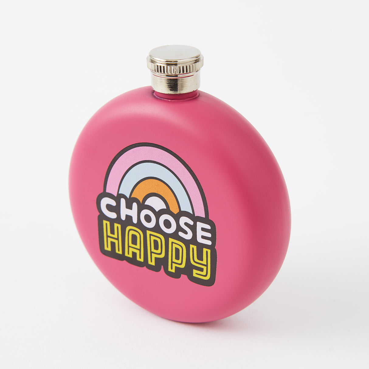 Choose Happy Hip Flask