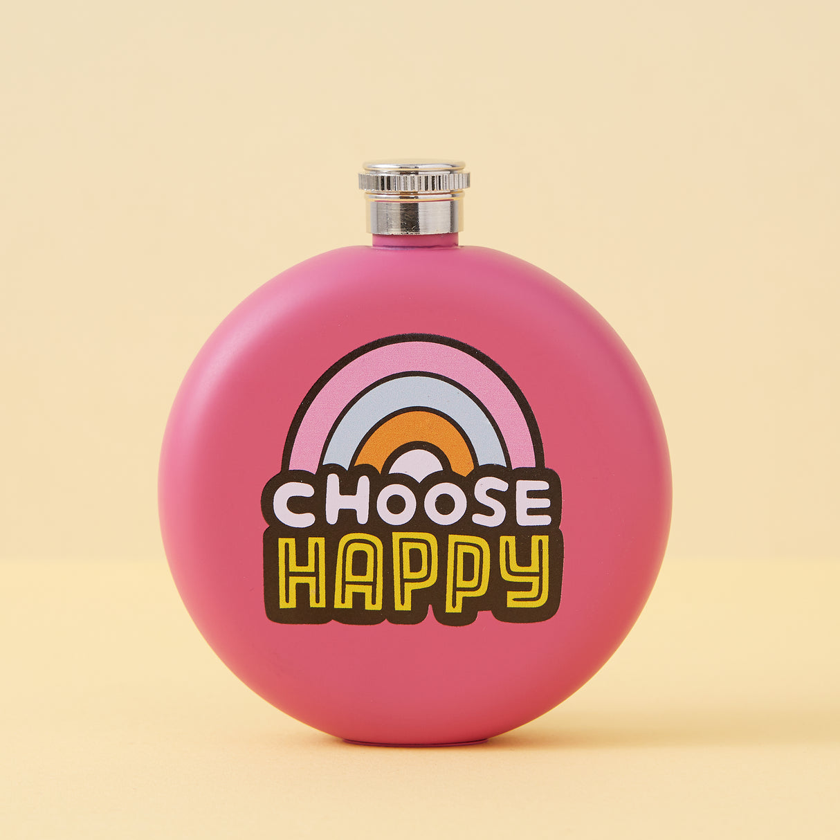 Choose Happy Hip Flask