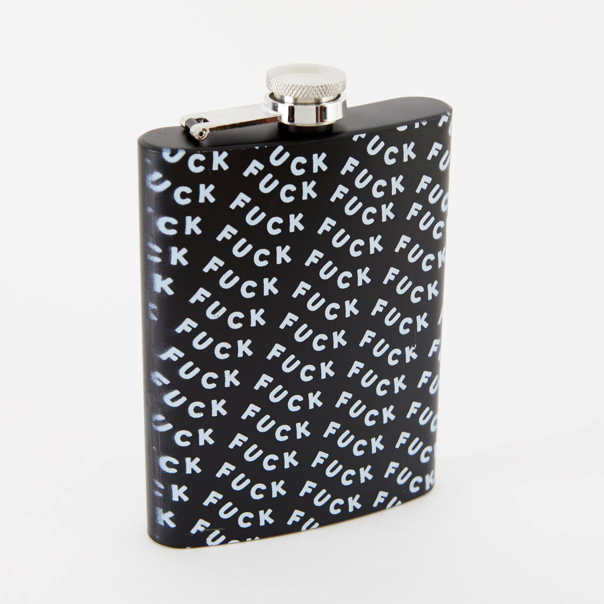 Fuck Tall Black Hip Flask