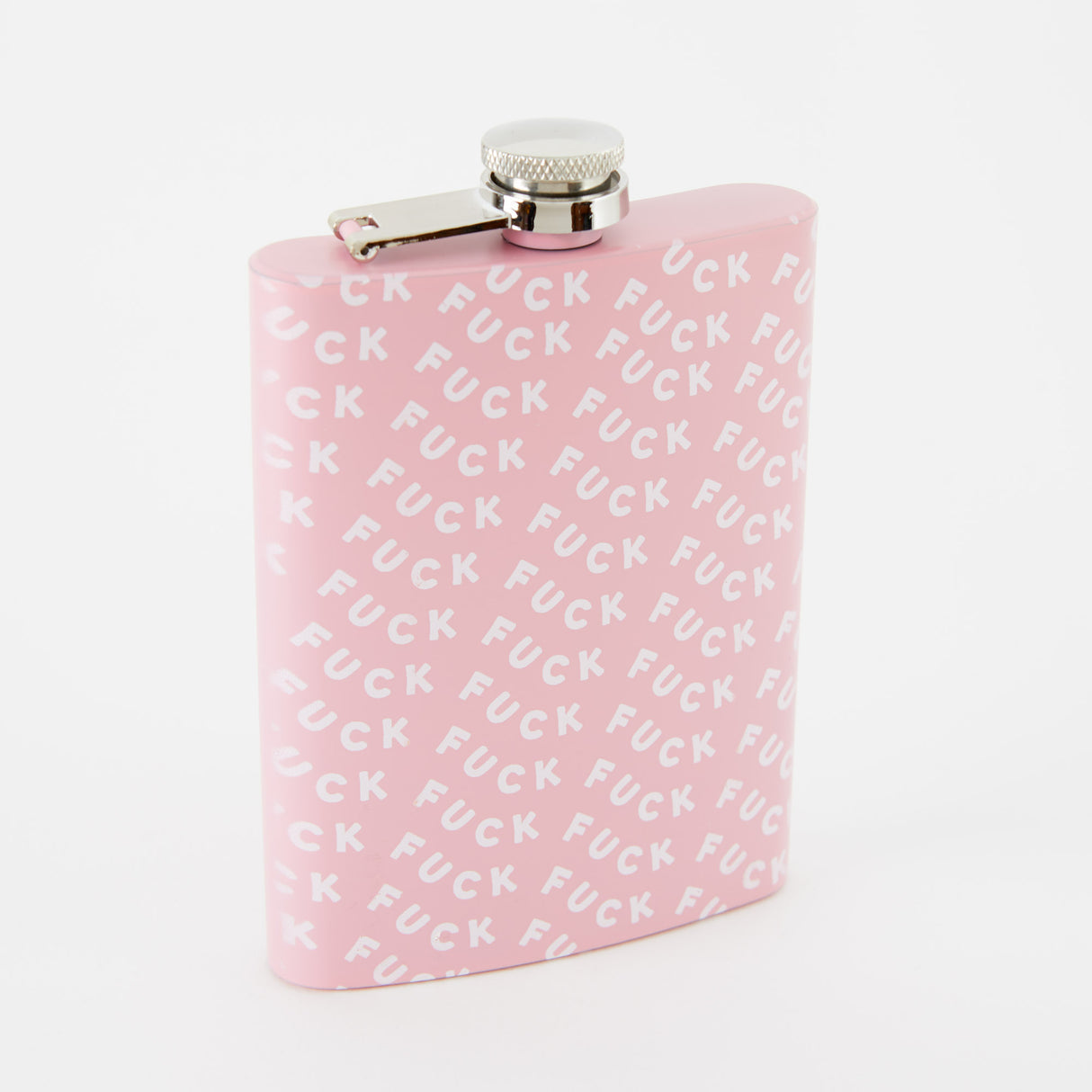 Fuck Tall Light Pink Hip Flask