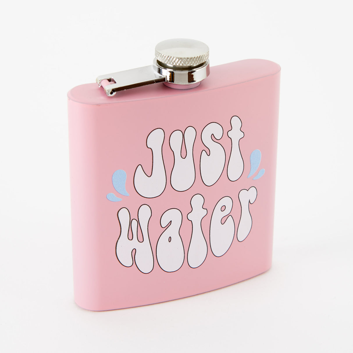 Just Water Light Pink Hip Flask
