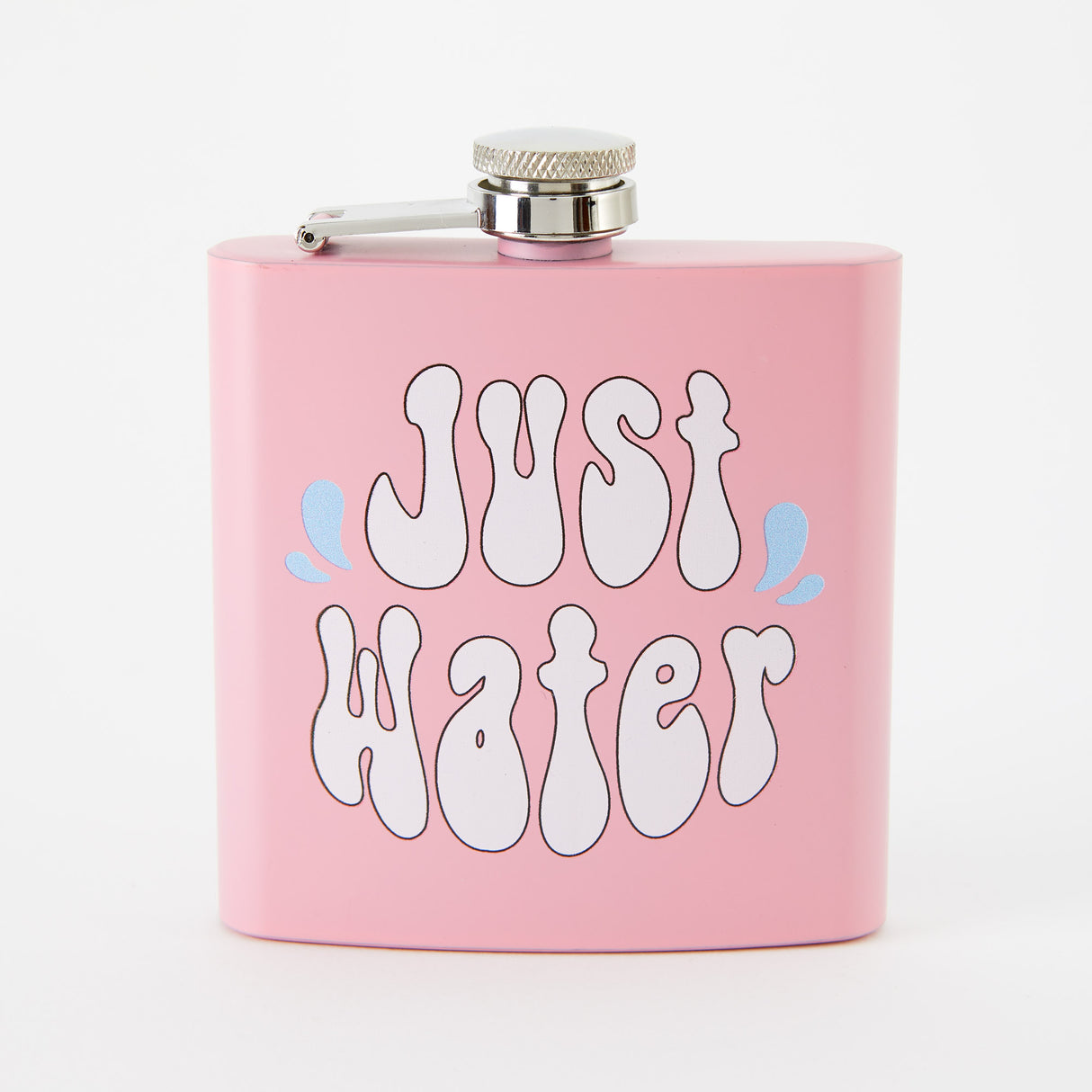 Just Water Light Pink Hip Flask