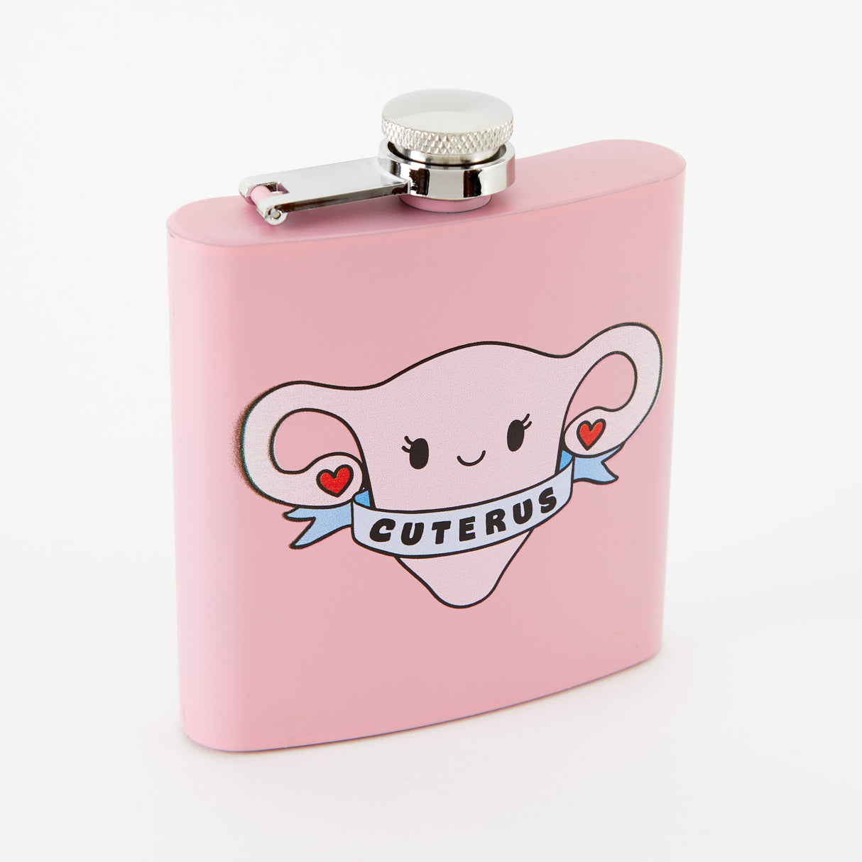 Cuterus Light Pink Hip Flask