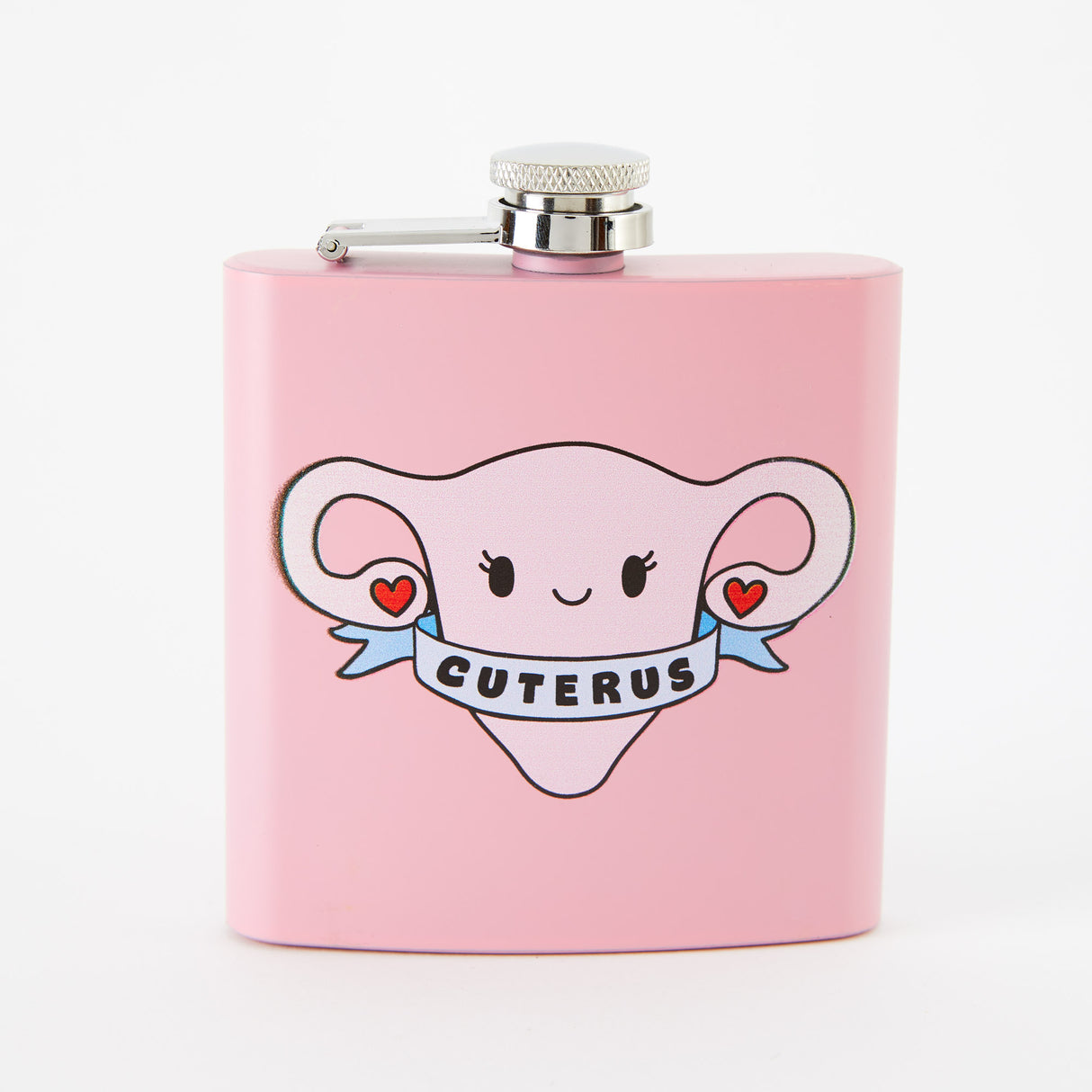 Cuterus Light Pink Hip Flask