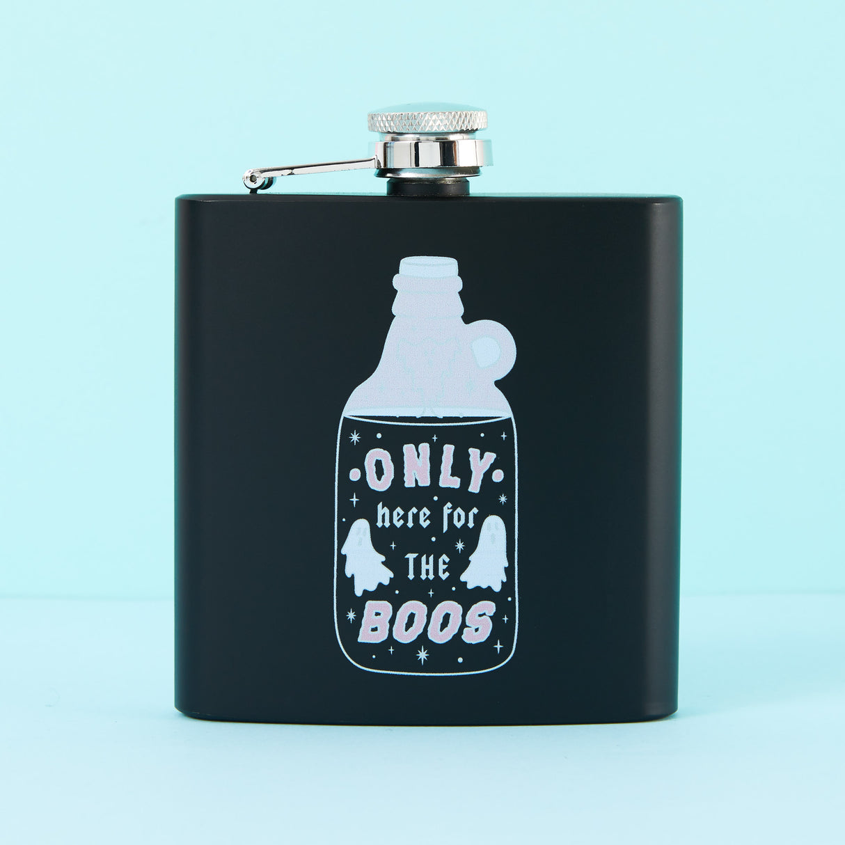 Only here for the boos Black Hip Flask
