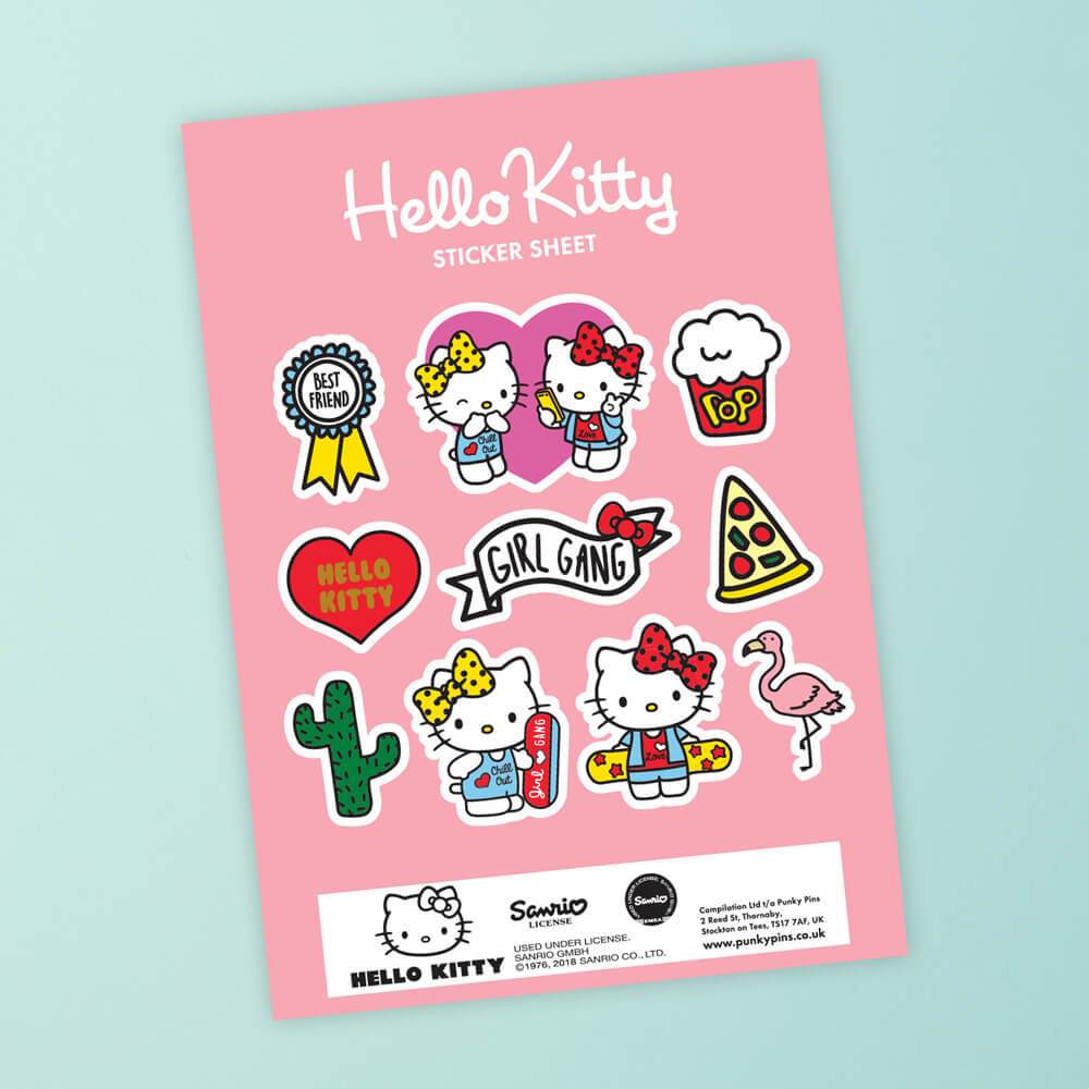 Hello Kitty Best Friends Girl Gang Sticker Sheet