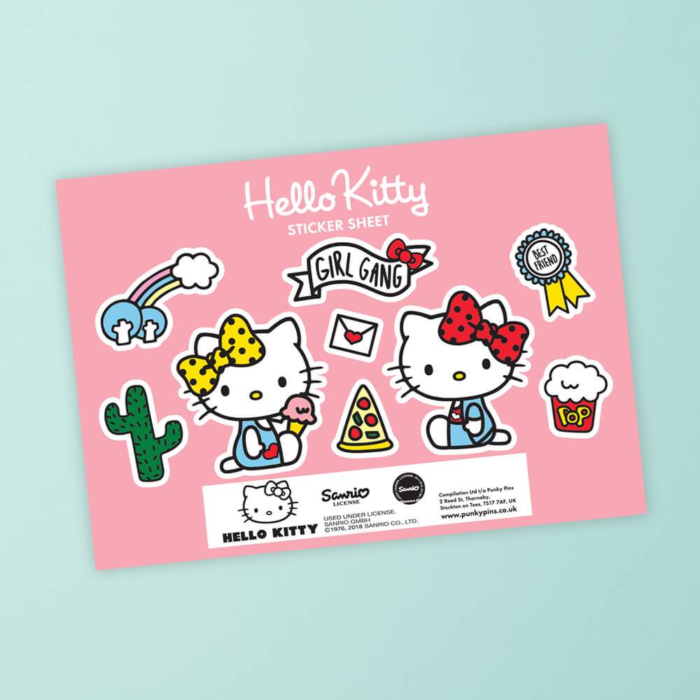 Hello Kitty and Mimmy Best Friends Sticker Sheet