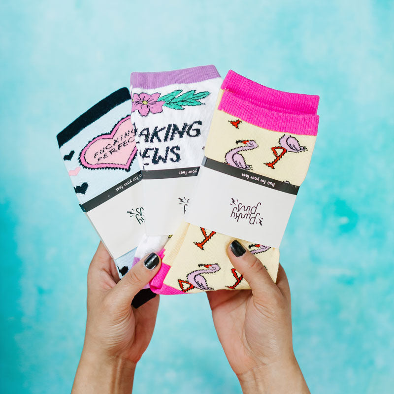 Sassy Flamingo Socks