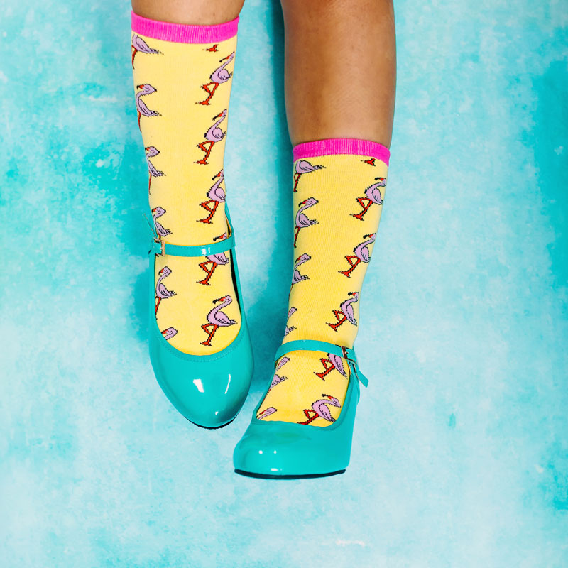 Sassy Flamingo Socks
