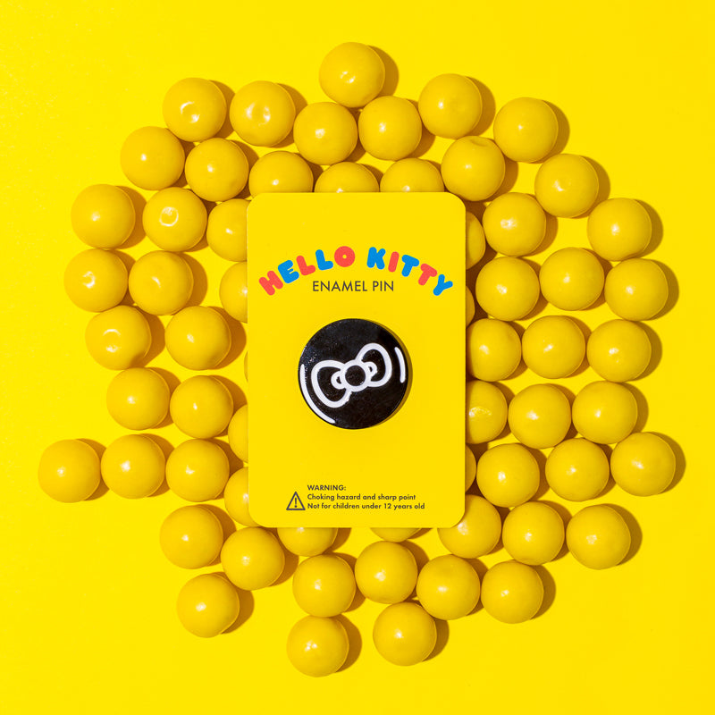 Hello Kitty x Punky Pins Monochrome Bow Enamel Pin