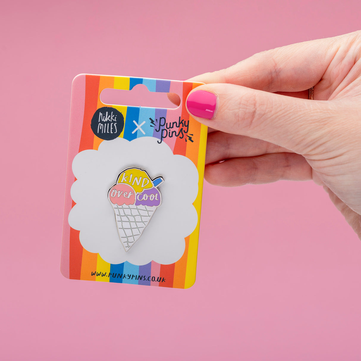 Kind Over Cool Enamel Pin