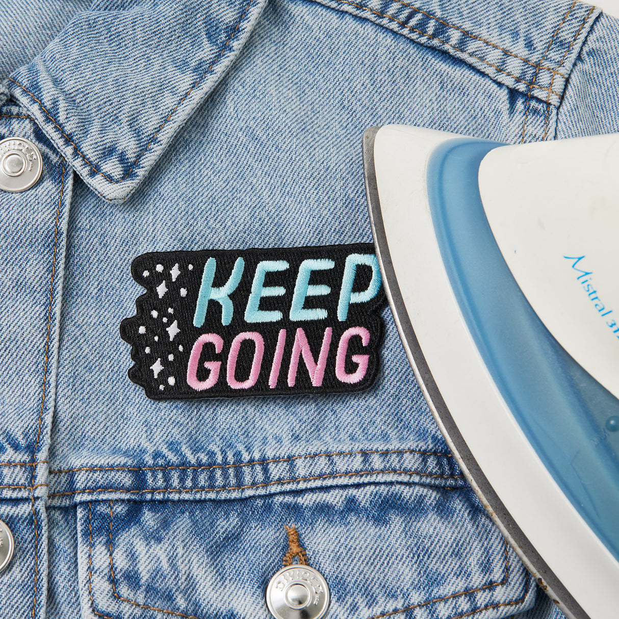 Keep Going Iron On Patch