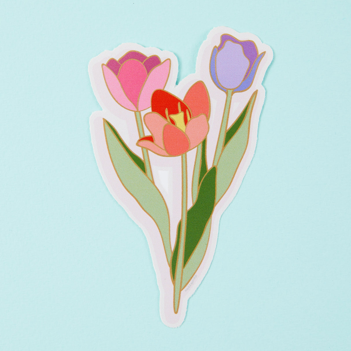 Tulip Flowers Vinyl Sticker
