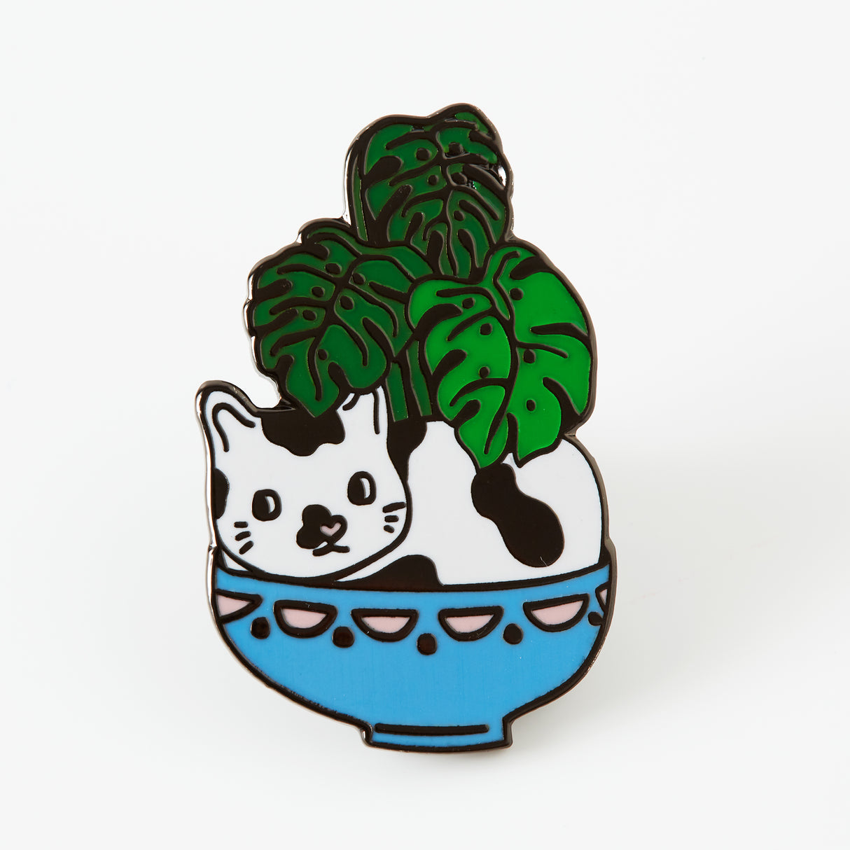 Cat Plant Enamel Pin