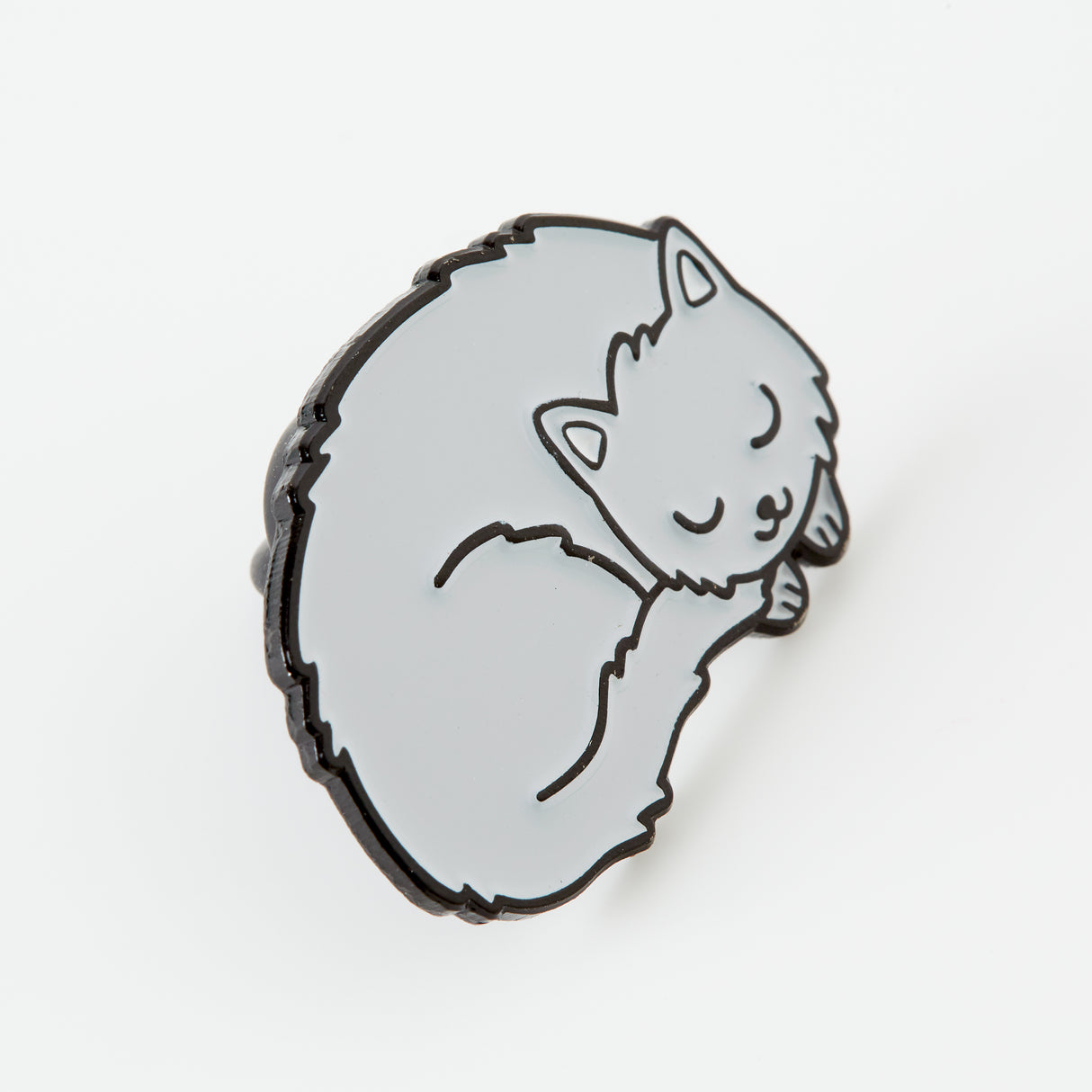 Grey Kitty Soft Enamel Pin