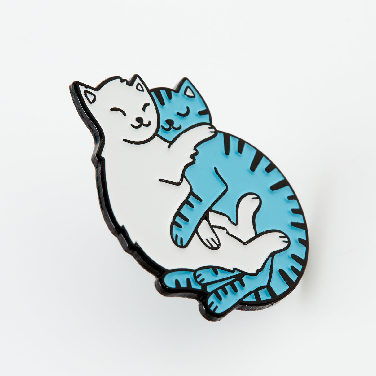 Cuddling Cats Soft Enamel Pin